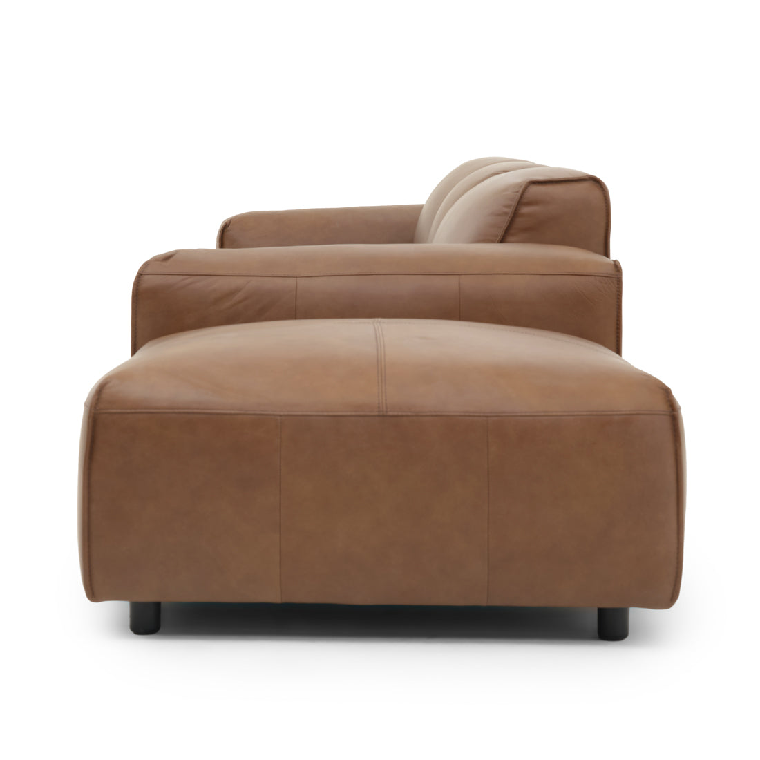 Nessa Leather Modular Set Dark Brown