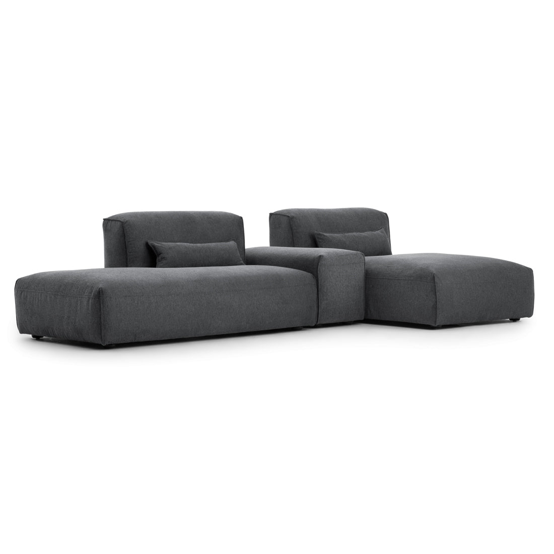 Ellemia Fabric Modular Set Dark Grey