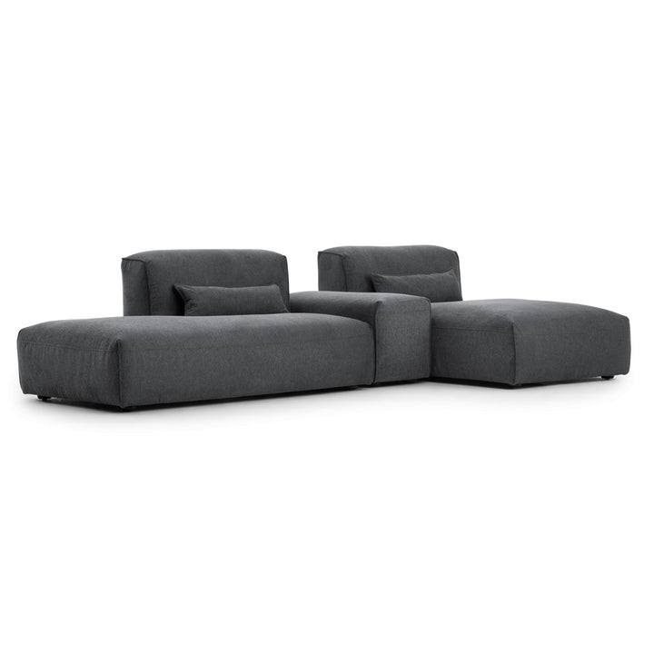 Ellemia Fabric Modular Set Dark Grey