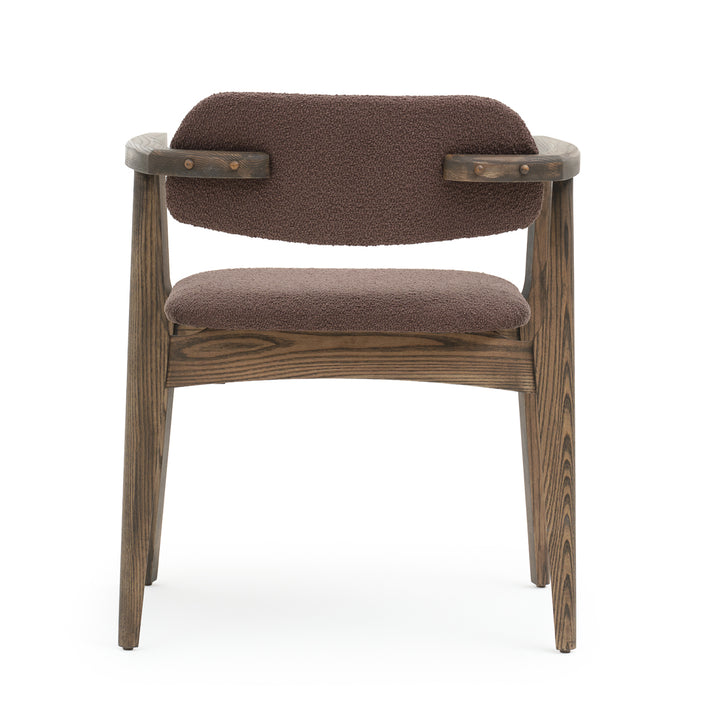 Novella Wood Armchair Dark Brown