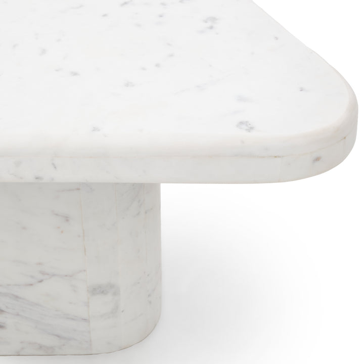Wamika Marble Coffee Table White