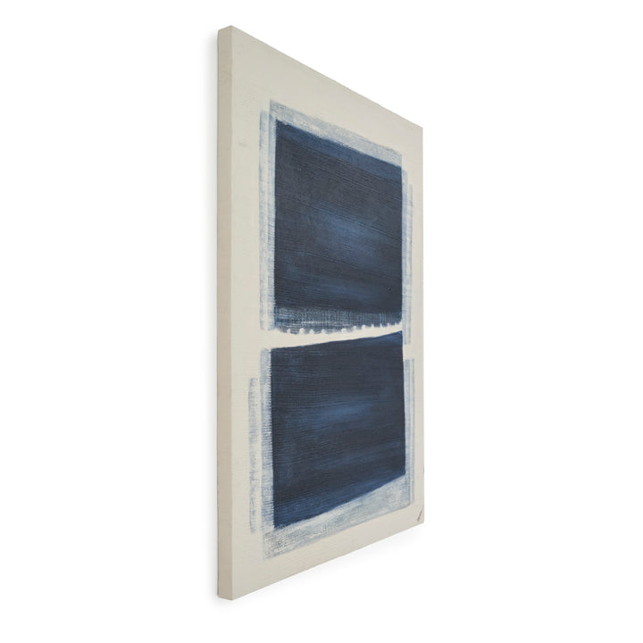 Ebiza Painting on Canvas Dark Blue