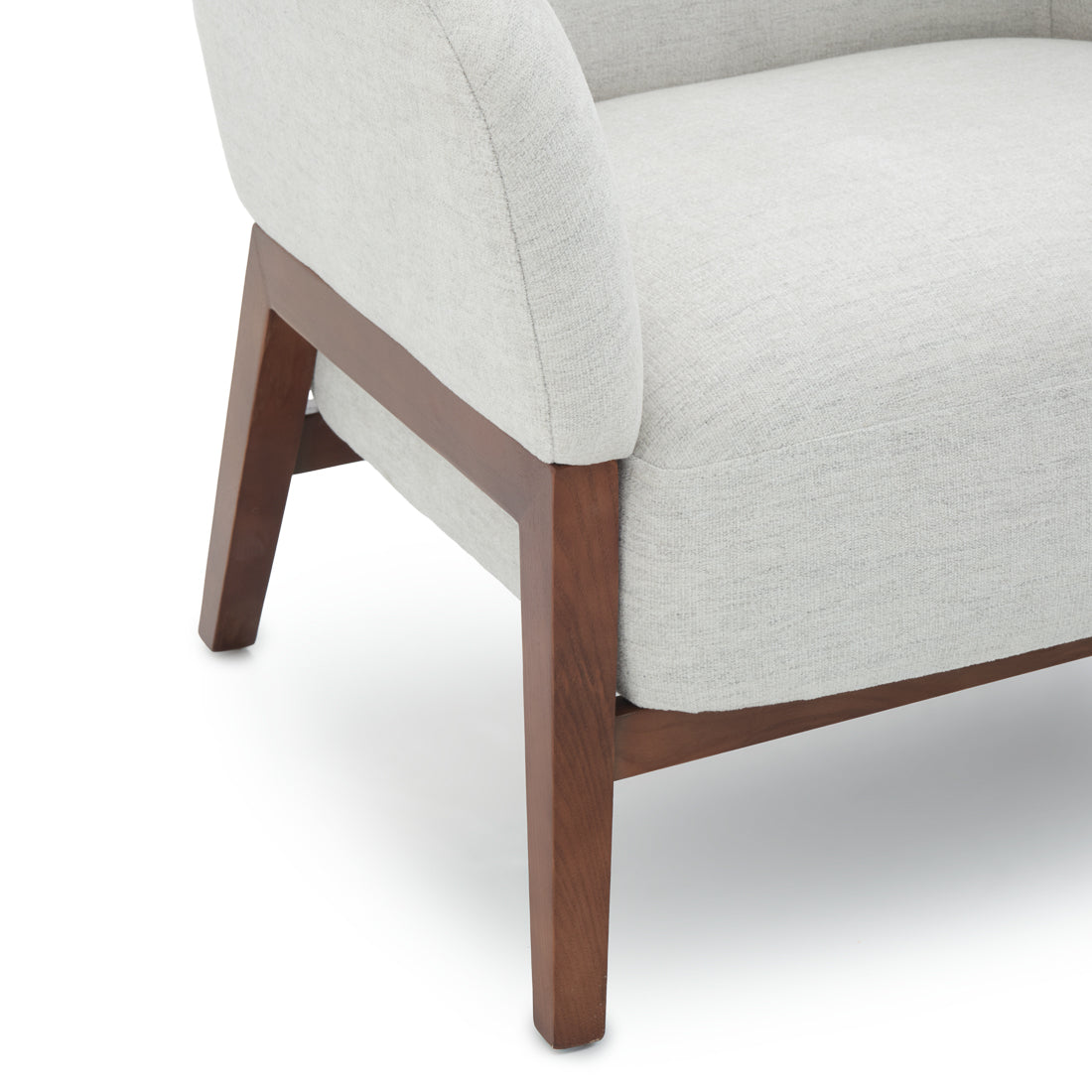 Noa Fabric Accent Chair Light Grey