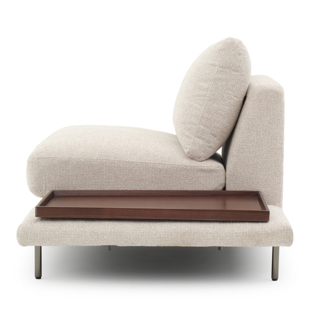 Elizabeth Modular Chair W. Table Right Beige