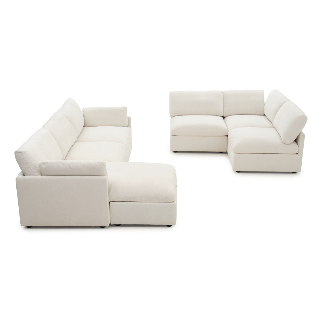 Emiliana Fabric Modular Set Beige