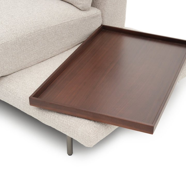 Elizabeth Modular Chair W. Table Right Beige