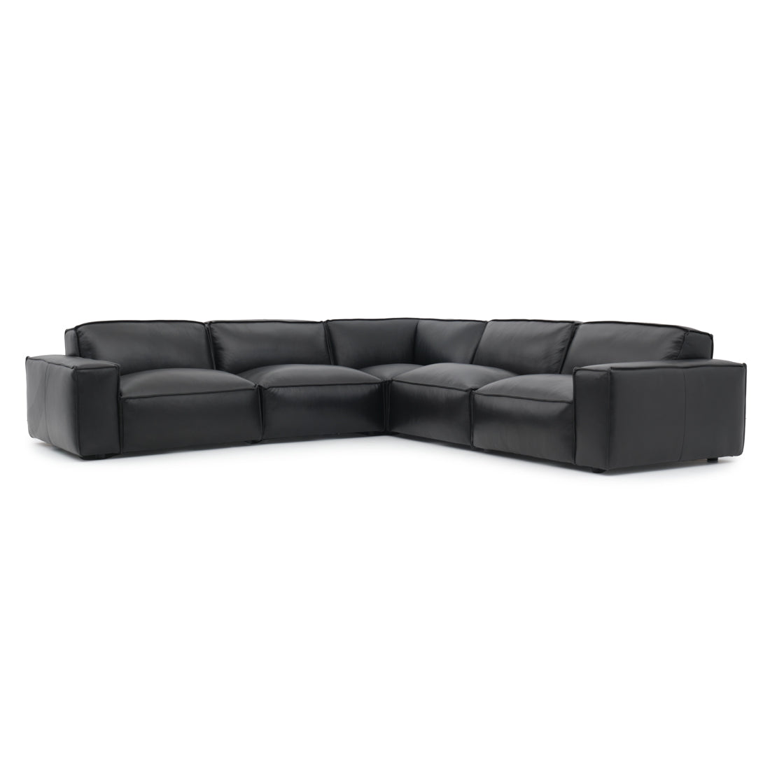 Nook Leather Modular Set Black