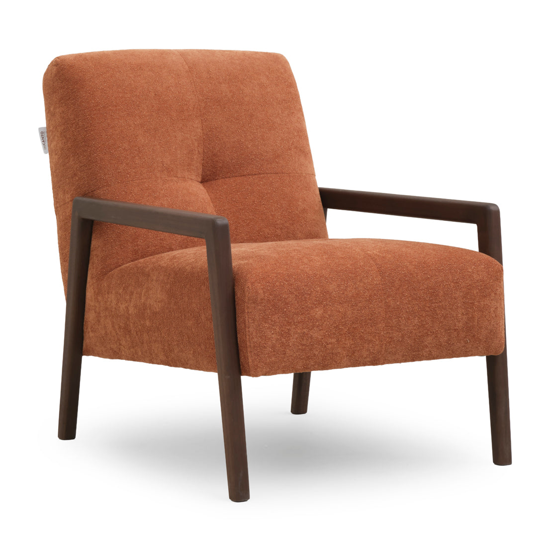 Norina Fabric Accent Chair Orange
