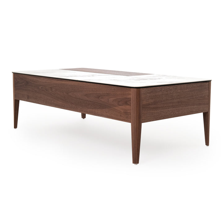 Elkom Wood Coffee Table Dark Brown