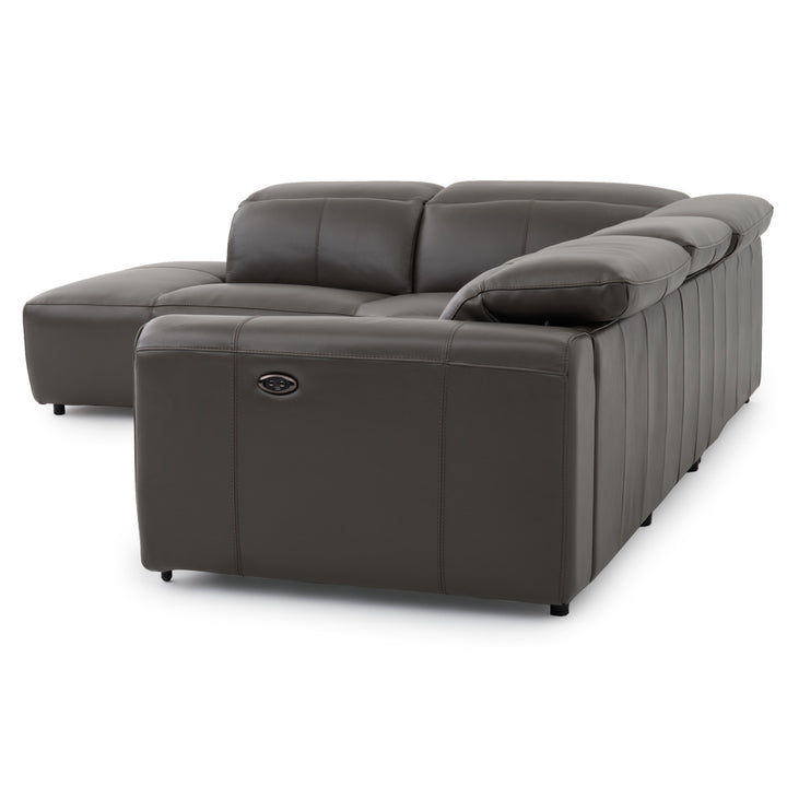 Wilnoir Reclining Sectional Sofa Dark Grey