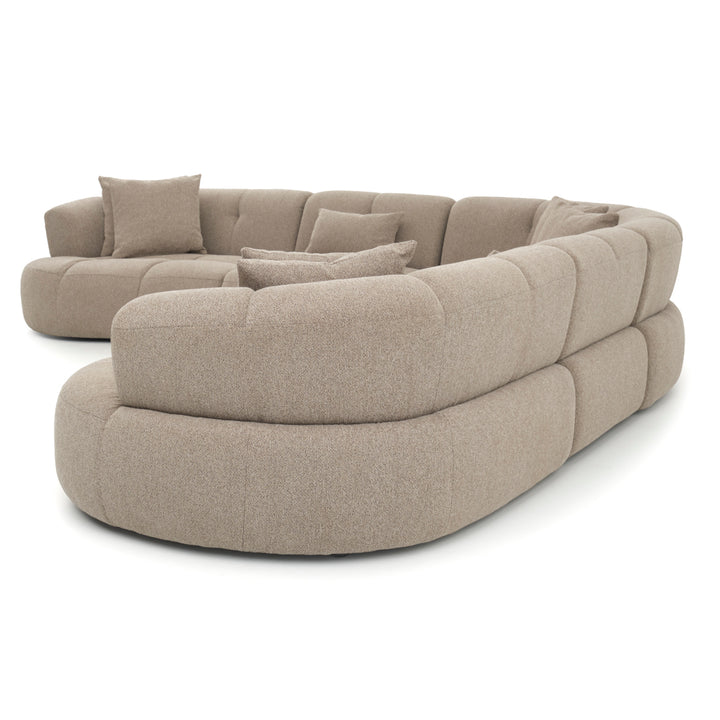 Edwina Fabric Modular Set Taupe