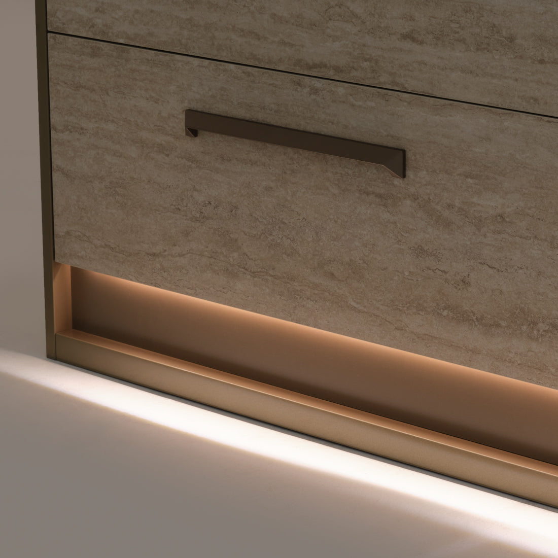 Nunzia 5-Drawer Chest Beige