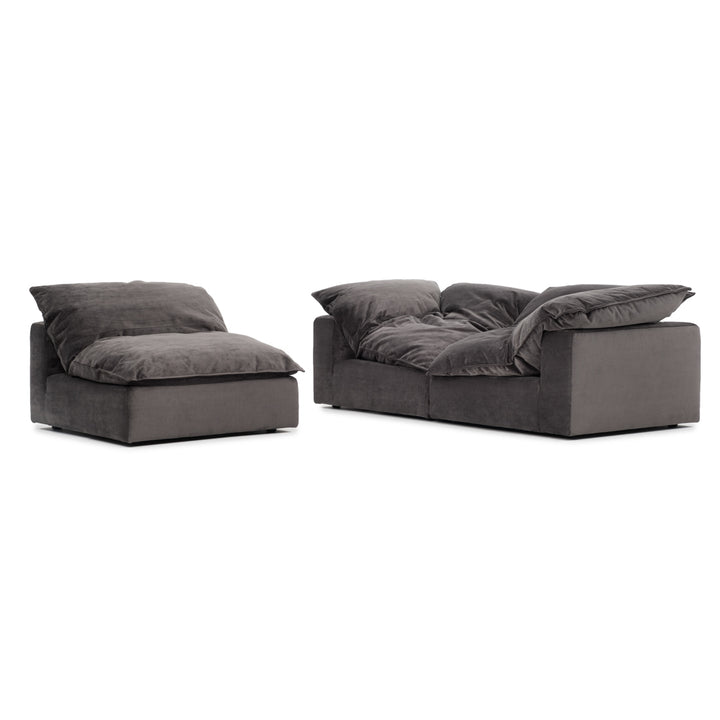 Nuage Fabric Modular Sofa Dark Grey