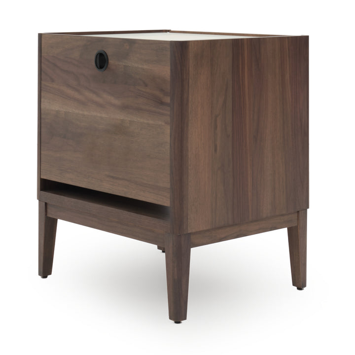 Nathaniel Left Nightstand Dark Brown