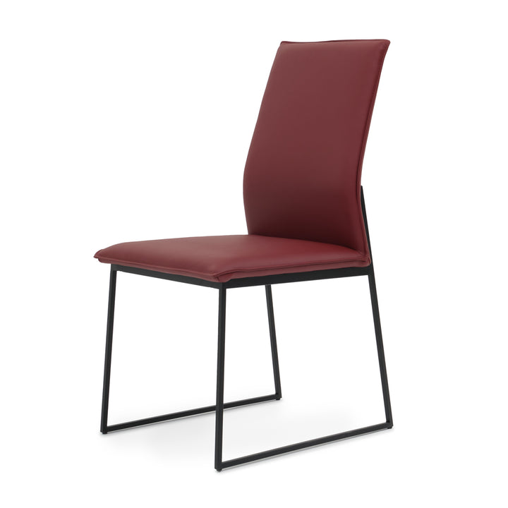 Wara Leather Chair Burgundy
