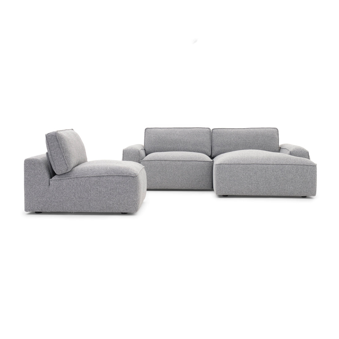 Nash Fabric Modular Set Dark Grey