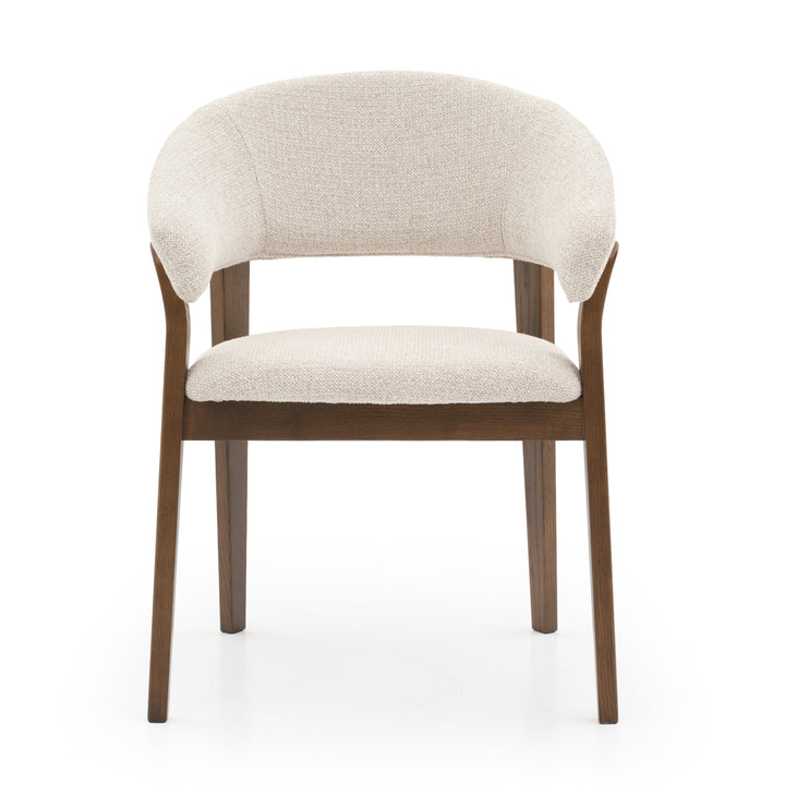 Nimesha Fabric Armchair Light Grey