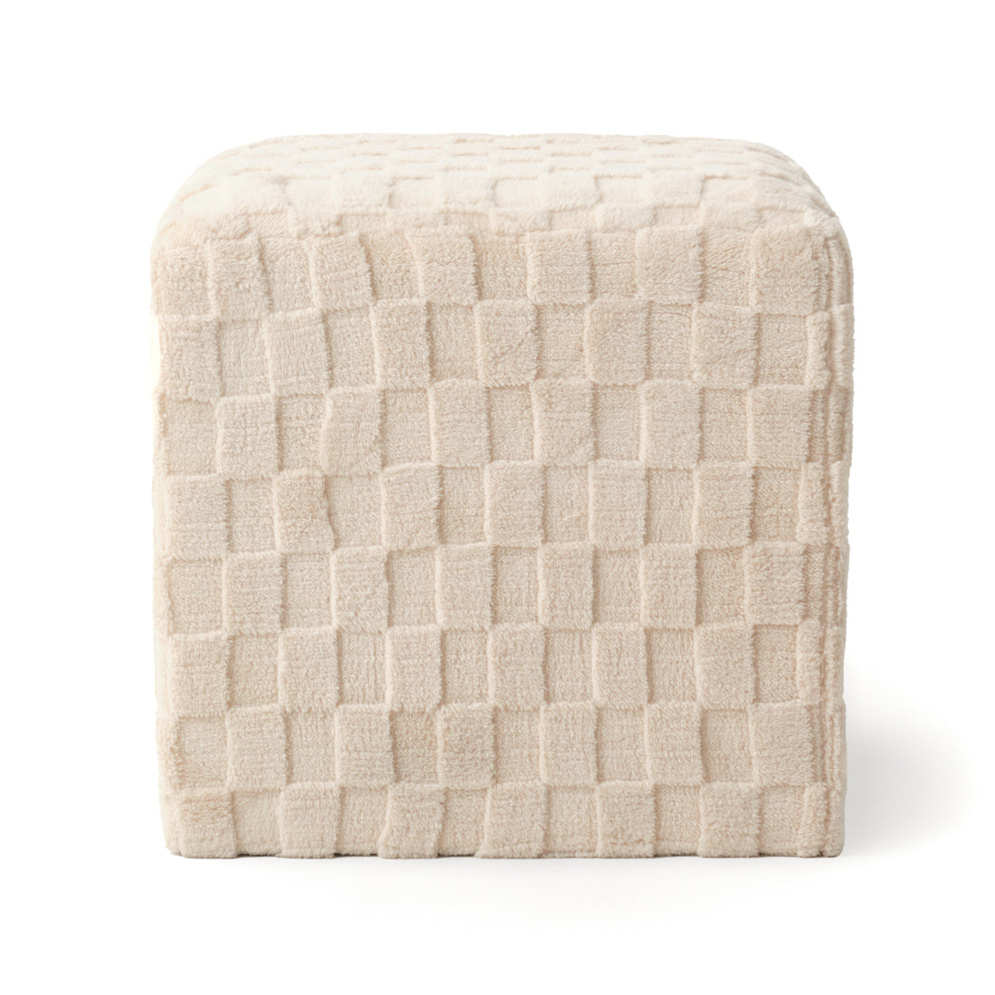 Nimit Fabric Ottoman Off White