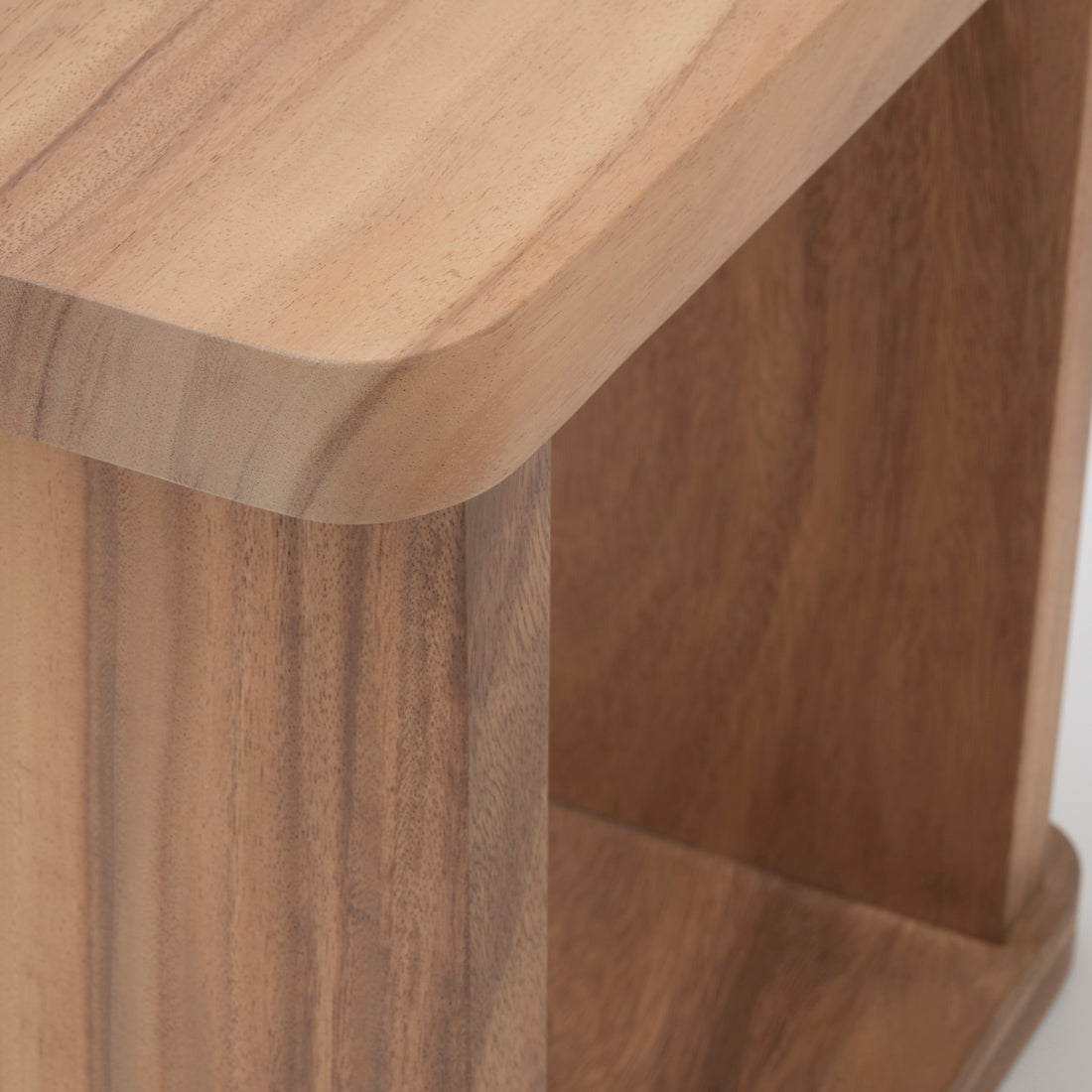 Siya Wood Accent Table Light Brown