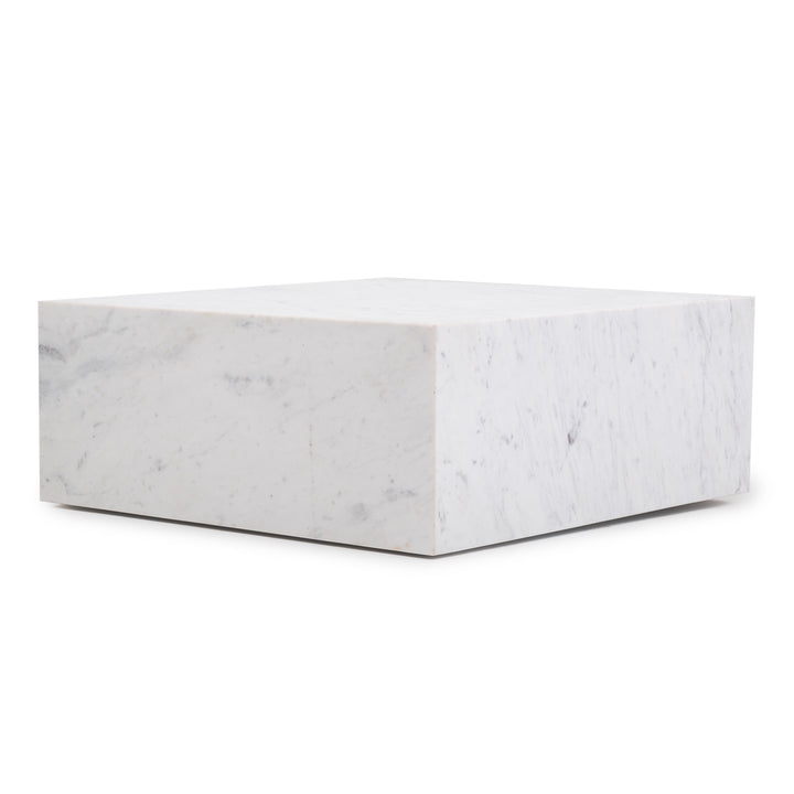 Nabby Marble Coffee Table White