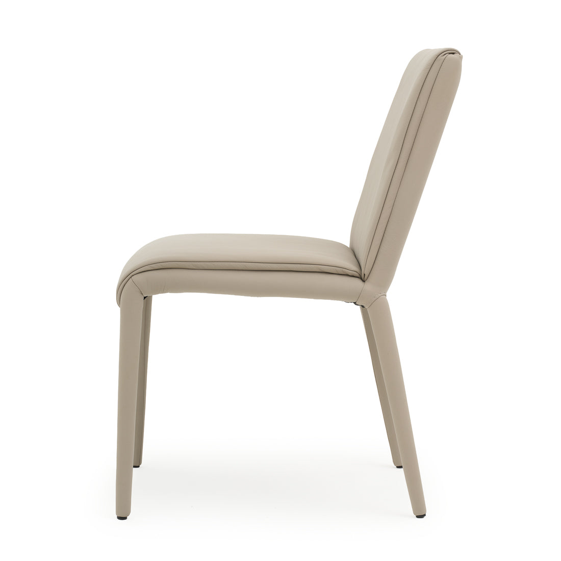 Nanji Leather Chair Light Grey