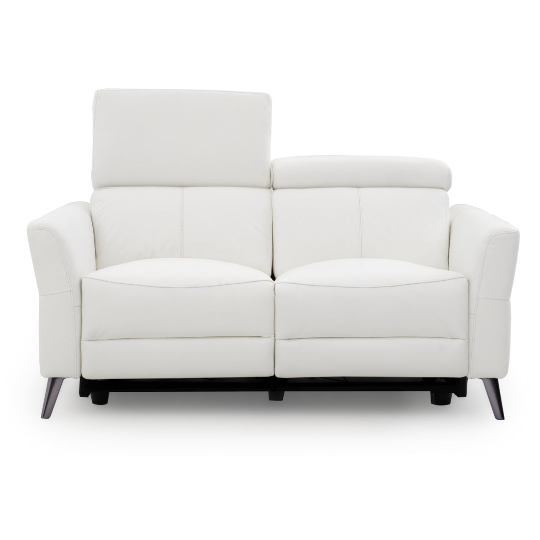 Westlyn Leather Reclining Loveseat White