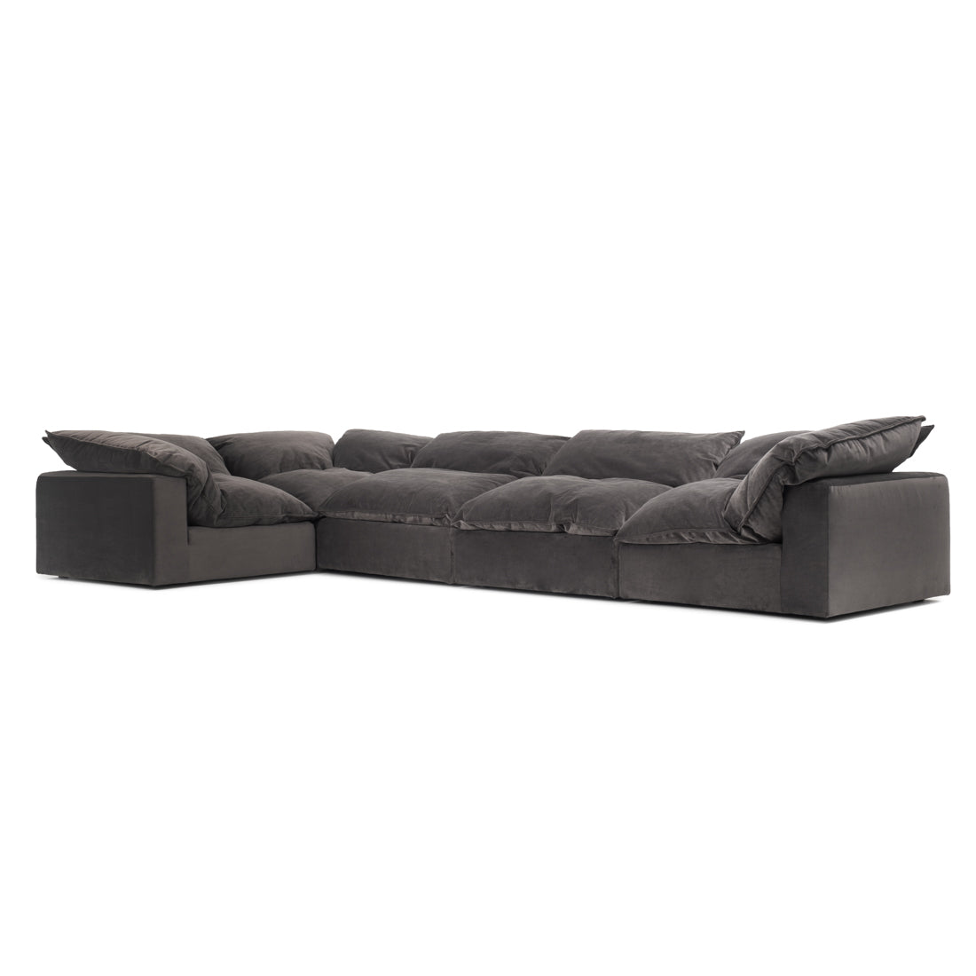 Nuage Fabric Modular Set Dark Grey