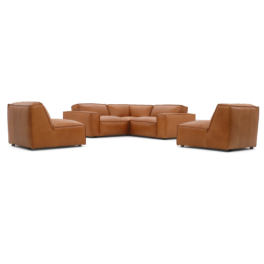 Nook Leather Modular Set Cognac