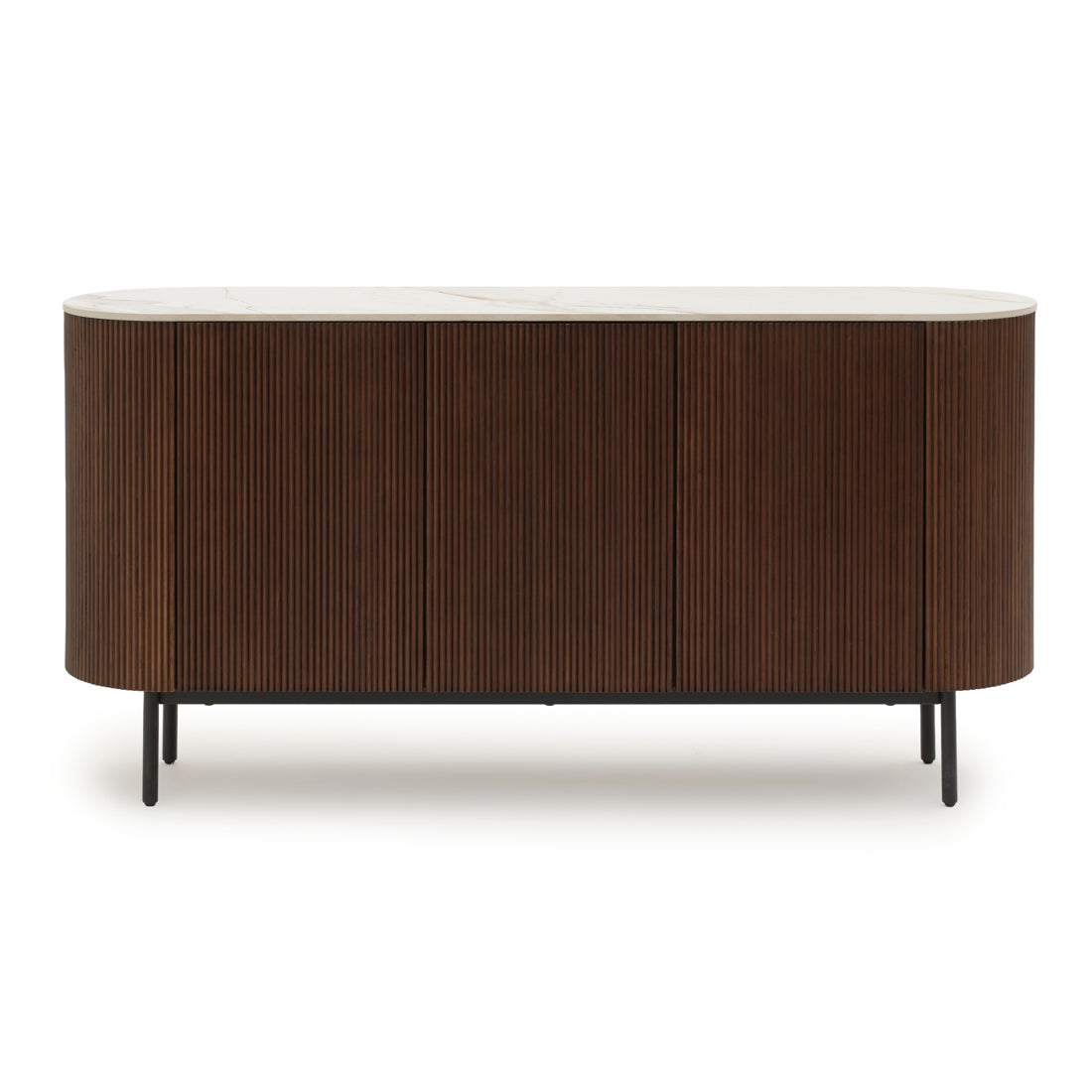Esmeralda Wood Sideboard Dark Brown