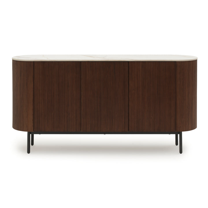 Esmeralda Wood Sideboard Dark Brown