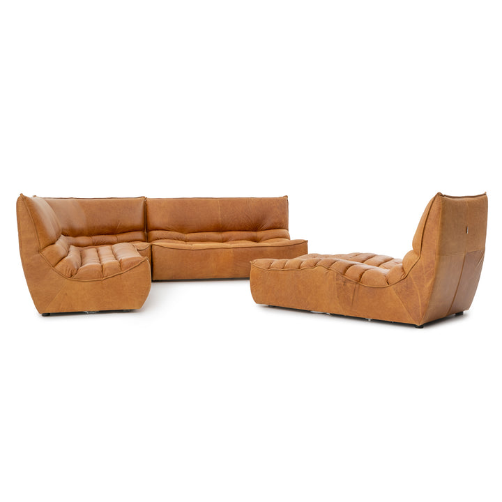 Nesto Leather Modular Set Cognac