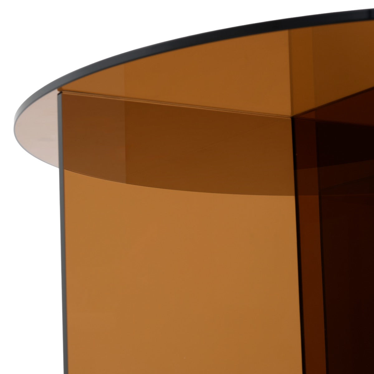 Eirata Glass Coffee Table Light Brown