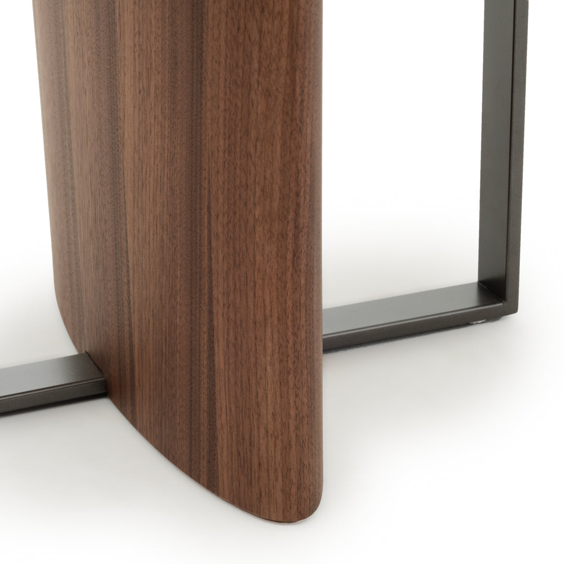 Evana Ceramic End Table Dark Brown