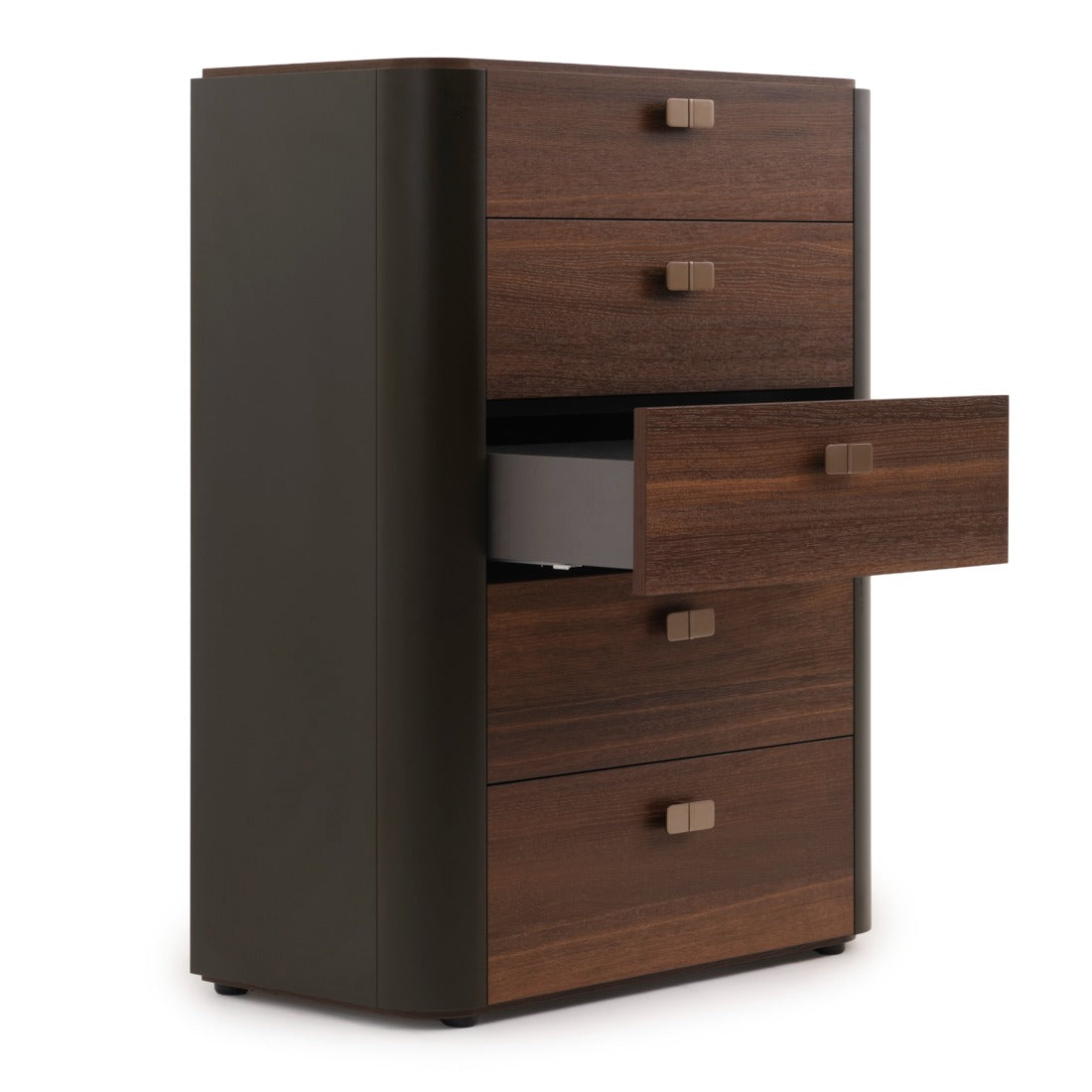 Wadena 5-Drawer Chest Dark Brown