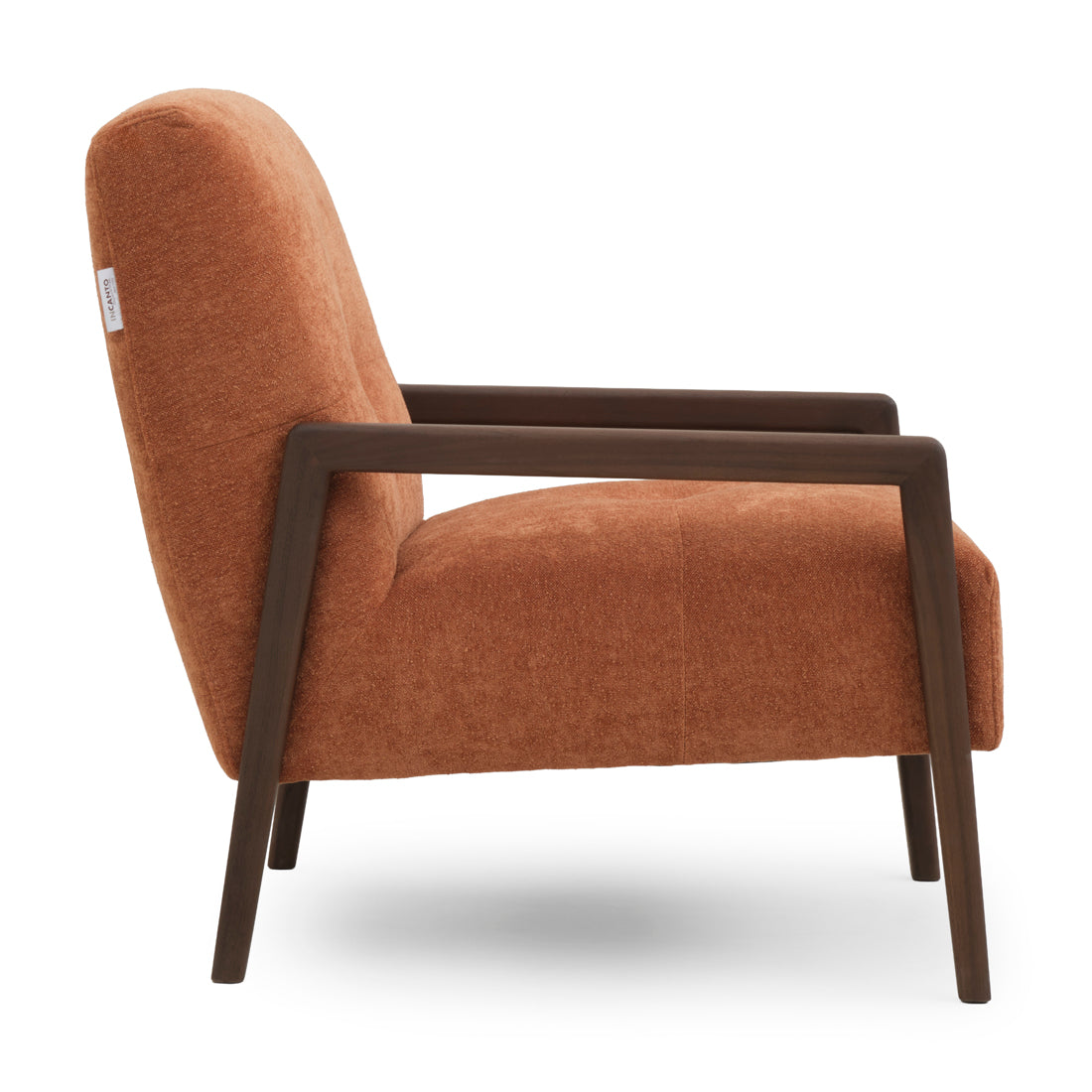 Norina Fabric Accent Chair Orange