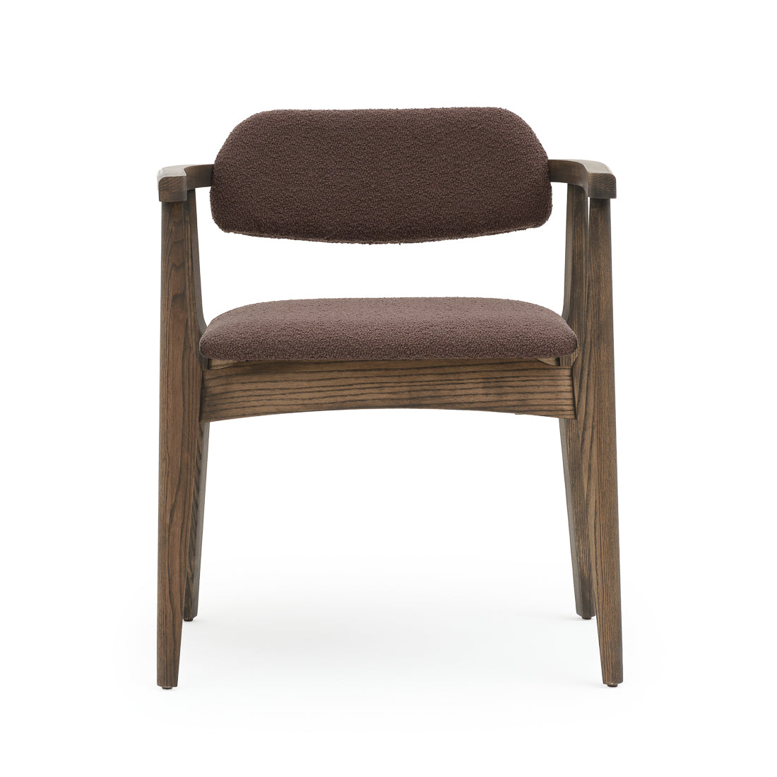 Novella Wood Armchair Dark Brown