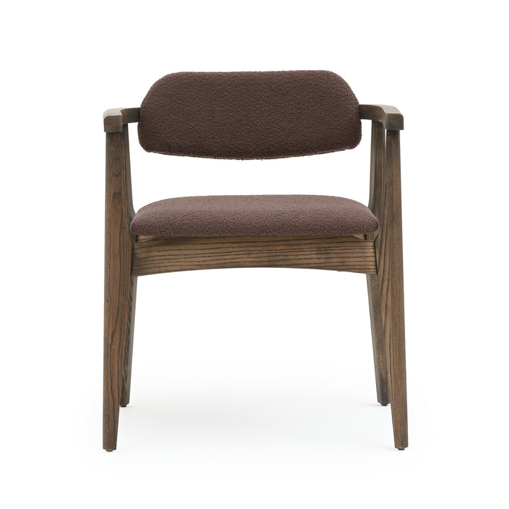 Novella Wood Armchair Dark Brown