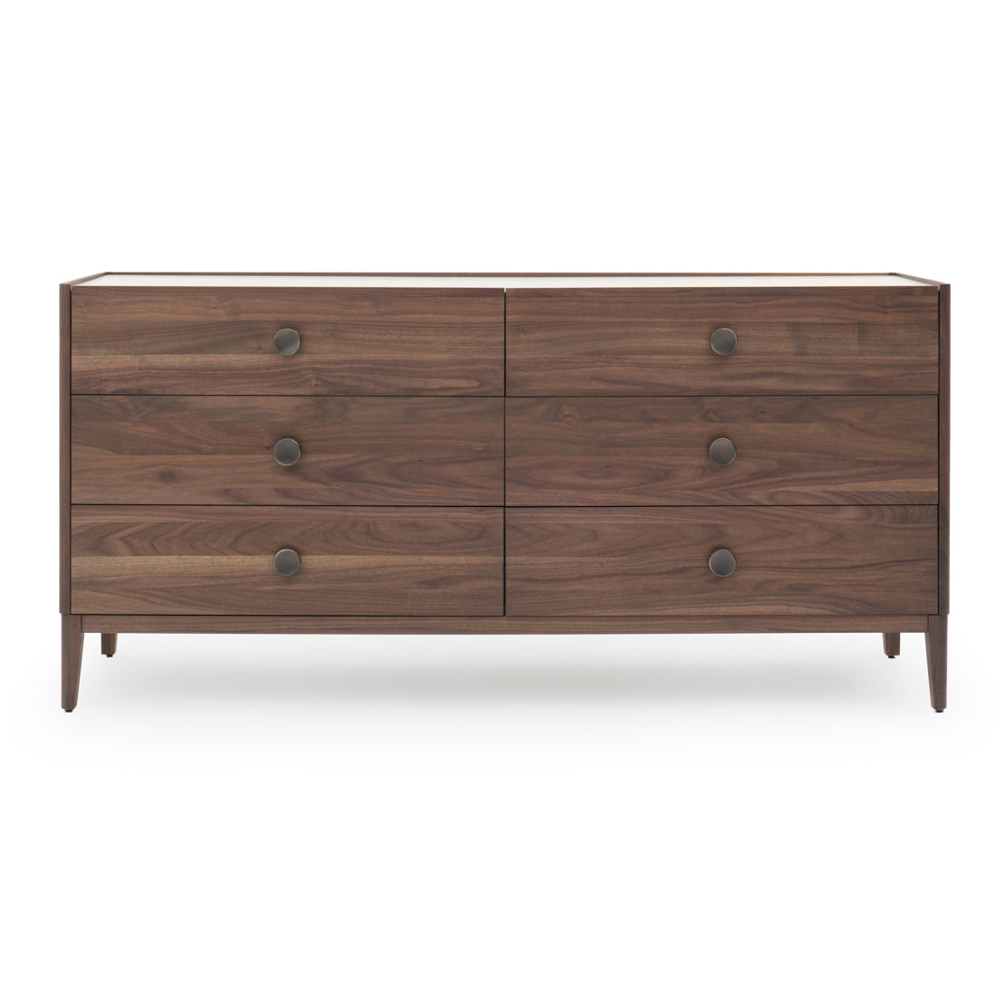 Nathaniel 6-Drawer Dresser Dark Brown