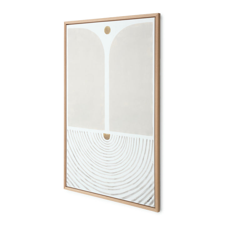 Nomadi Painting on Canvas Beige