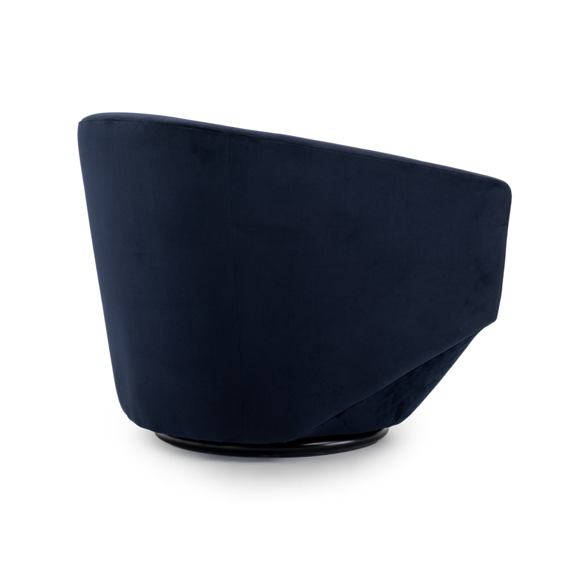 Wyle Swivel Accent Chair Dark Blue