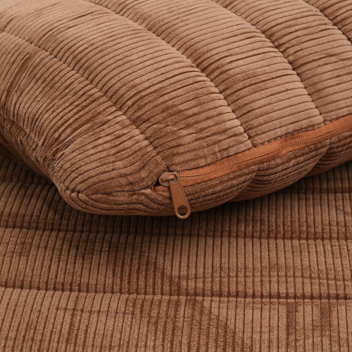 Esmina Fabric Accent Chair Dark Brown