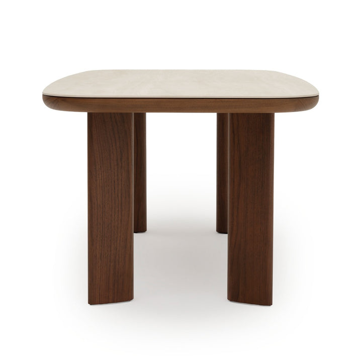Navani Dining Table Light Brown