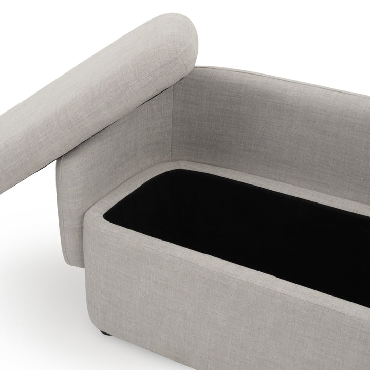 Nadima Bench with Storage Beige