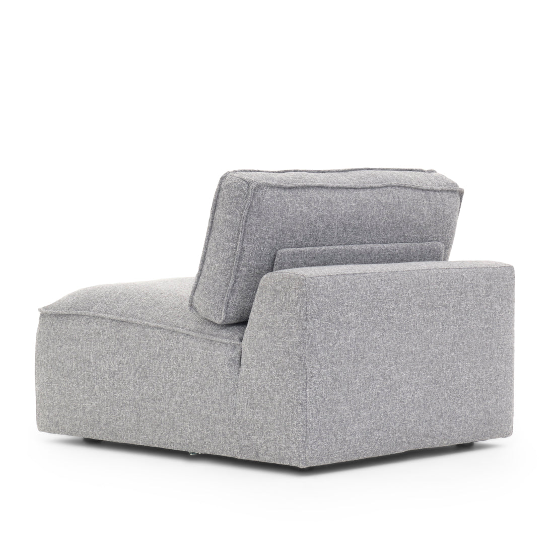 Nash Modular Armless Chair Dark Grey