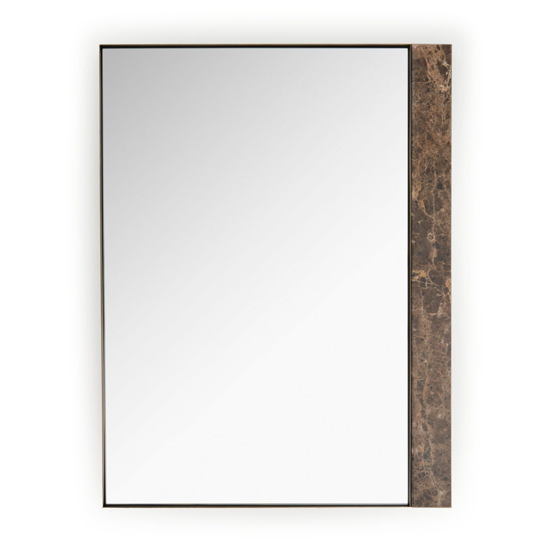 Wanover Wall Mirror Dark Brown