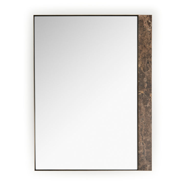 Wanover Wall Mirror Dark Brown