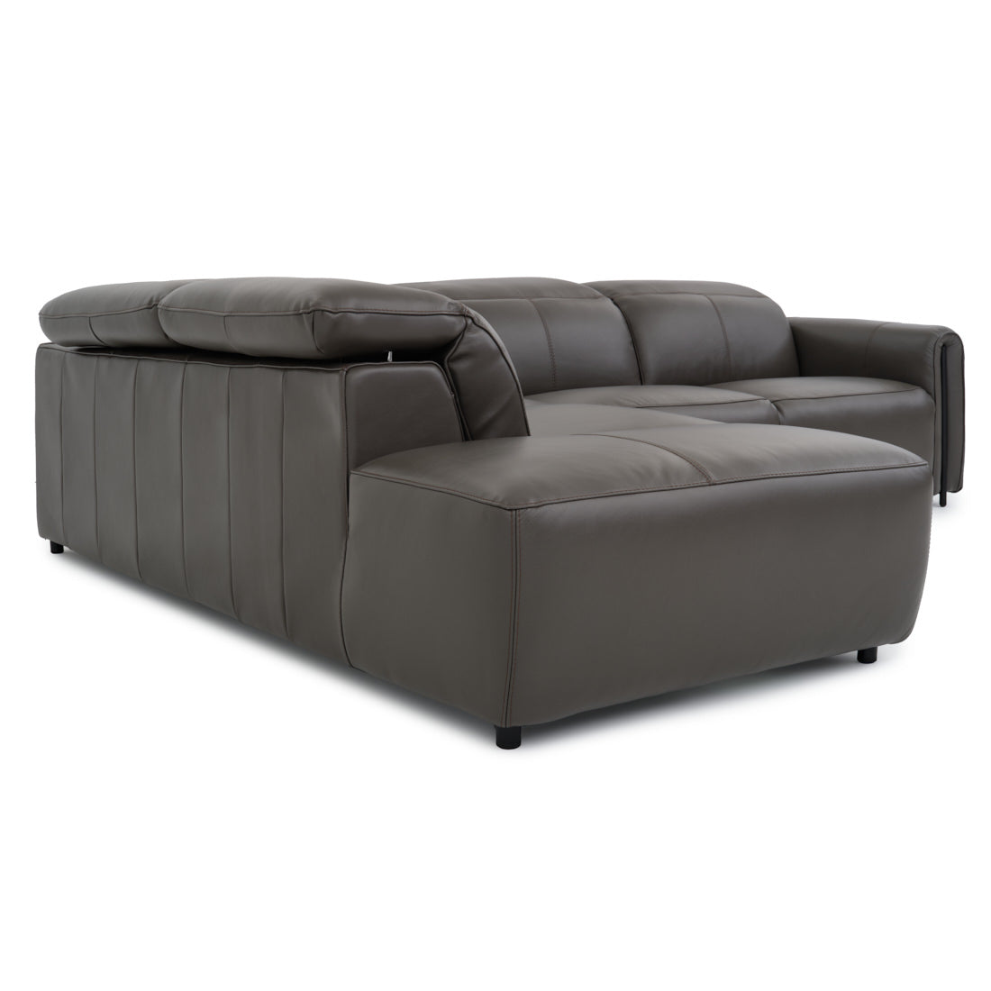 Wilnoir Reclining Sectional Sofa Dark Grey