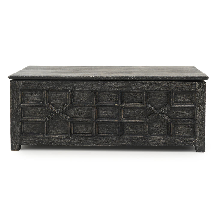 Indira Coffee Table with Storage Dark Grey