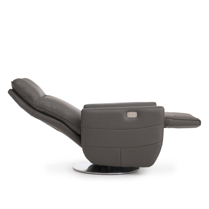 Waven Reclining Accent Chair Dark Grey