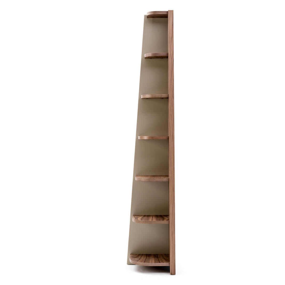 Neghan Wood Bookcase Dark Brown